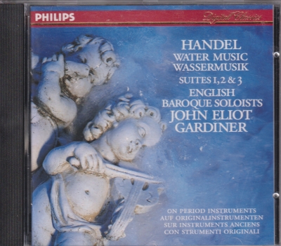 Georg Friedrich Händel / Water Music / KÄYTETTY CD // English Baroque Soloists / John Eliot Gardiner