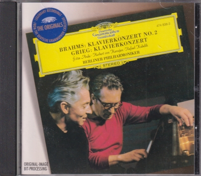 Johannes Brahms / Piano Concerto no. 2 / Edvard Grieg / Piano Concerto / KÄYTETTY CD // Géza Anda / Berliner Philharmoniker / Rafael Kubelik / Herbert von Karajan