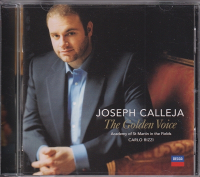 Joseph Calleja / The Golden Voice / KÄYTETTY CD // Giuseppe Verdi / Gaetano Donizetti / Vincenzo Bellini / Charles Gounod / Jules Massenet / Jacques Offenbach / Georges Bizet / Adolphe Adam / Giuseppe Pietri