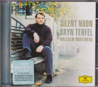 Bryn Terfel / Silent Noon / KÄYTETTY CD // Roger Quilter / Ivor Gurney / Frederick Keel / Dilys Elwyn-Edwards / Ralph Vaughan Williams / Arthur Somerwell / Michael Head / Benjamin Britten / Peter Warlock / Hubert Parry