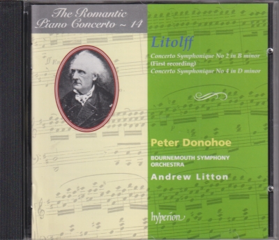 Henry Charles Litolff / Concertos symphoniques no. 2 & 4 / KÄYTETTY CD // Peter Donohoe / Bournemouth Symphony Orchestra / Andrew Litton