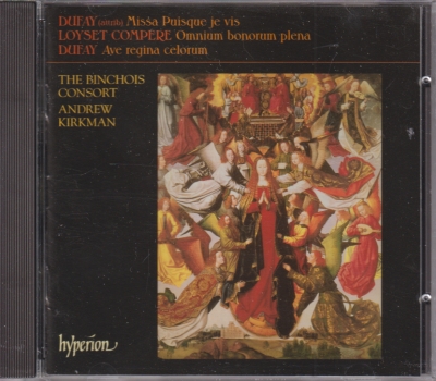Guillaume Dufay / Missa Puisque je vis / Ave regina celorum / KÄYTETTY CD // The Binchois Consort / Andrew Kirkman