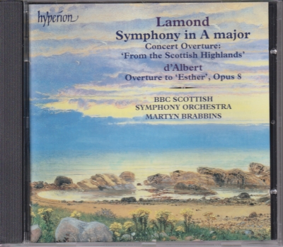 Frederic Lamond / Symphony in A Major / Eugène d'Albert / Overture to Esther / KÄYTETTY CD // BBC Scottish Symphony Orchestra / Martyn Brabbins