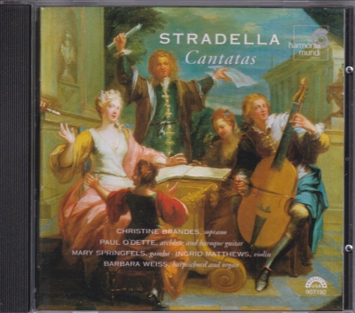 Alessandro Stradella / Cantatas / KÄYTETTY CD // Christine Brandes / Paul O'Dette / Mary Springfels / Ingrid Matthews / Barbara Weiss