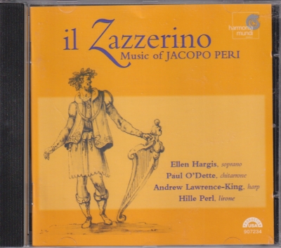 Jacopo Peri / Il Zazzerino / KÄYTETTY CD // Ellen Hargis / Paul O'Dette / Andrew Lawrence-King / Hille Perl