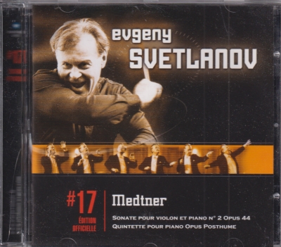 Nikolai Medtner / Violin Sonata No. 2 / Piano Quintet / KÄYTETTY CD // Evgeny Svetlanov / Borodin Quartet