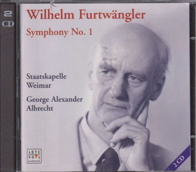 Wilhelm Furtwängler / Symphony no. 1 / KÄYTETTY 2CD // Staatskapelle Weimar / George Alexander Albrecht