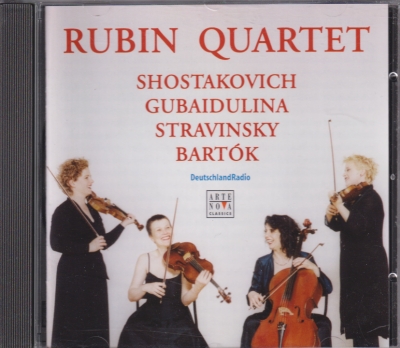 Rubin Quartet / String Quartets / KÄYTETTY CD // Dmitri Shostakovich / Sofia Gubaidulina / Igor Stravinsky / Béla Bartók