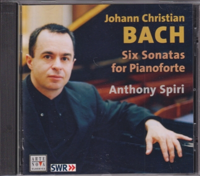 Johann Christian Bach / Six Sonatas for Pianofore / KÄYTETTY CD // Anthony Spiri