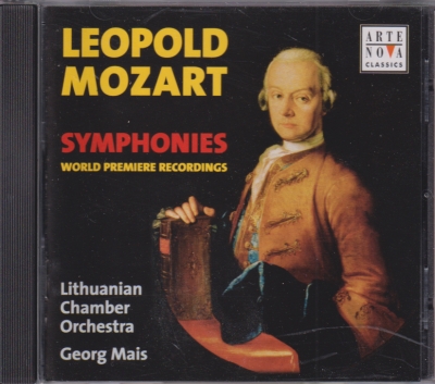 Leopold Mozart / Symphonies / KÄYTETTY CD // Lithuanian Chamber Orchestra / Georg Mais