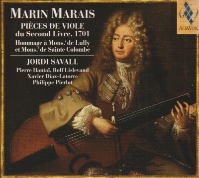 Marin Marais / Pièces de Viole du second livre 1701 / KÄYTETTY CD // Jordi Savall / Pierre Hantai / Rolf Lislevand / Xavier Diaz-Latorre / Philippe Pierlot