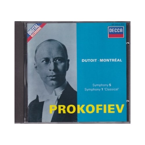 Sergei Prokofiev / Symphonies 1 & 5 / KÄYTETTY CD // Orchestre Symphonique du Montréal / Charles Dutoit