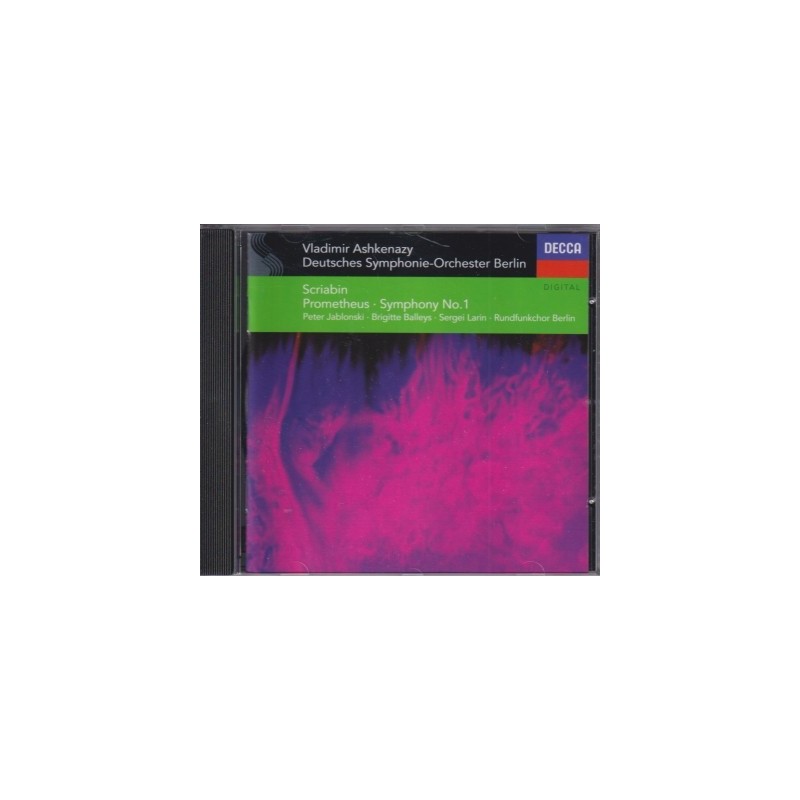 Alexander Scriabin / Symphony no. 1 / Prometheus / KÄYTETTY CD // Brigitte Balleys / Sergei Larin / Peter Jablonski / Deutsches Symphonie-Orchester Berlin / Vladimir Ashkenazy