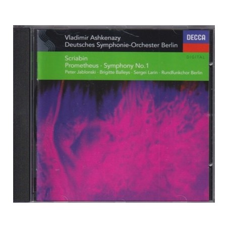 Alexander Scriabin / Symphony no. 1 / Prometheus / KÄYTETTY CD // Brigitte Balleys / Sergei Larin / Peter Jablonski / Deutsches Symphonie-Orchester Berlin / Vladimir Ashkenazy