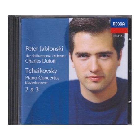 Pyotr Tchaikovsky / Piano Concertos 2 & 3 / KÄYTETTY CD // Peter Jablonski / Philharmonia Orchestra / Charles Dutoit