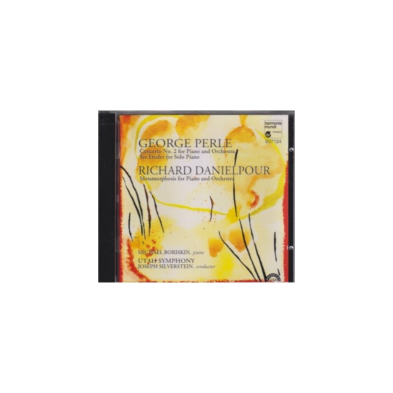 George Perle / Piano Concerto no. 2 / Six Etudes / Richard Danielpour / Metamorphosis / KÄYTETTY CD // Michael Boriskin / Utah Symphony / Joseph Silverstein