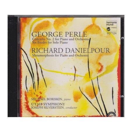 George Perle / Piano Concerto no. 2 / Six Etudes / Richard Danielpour / Metamorphosis / KÄYTETTY CD // Michael Boriskin / Utah Symphony / Joseph Silverstein
