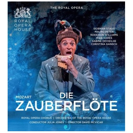 W.A. Mozart / Die Zauberflöte // Siobhan Stagg / Mauro Peter / Roderick Williams / Mika Kares / Sabine Devieilhe / Christina Gansch / Royal Opera Chorus and Orchestra / Julia Jones