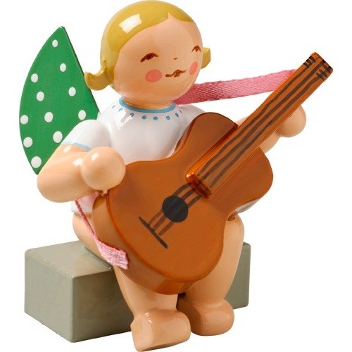 Grünhainichen Angel with Guitar, sitting