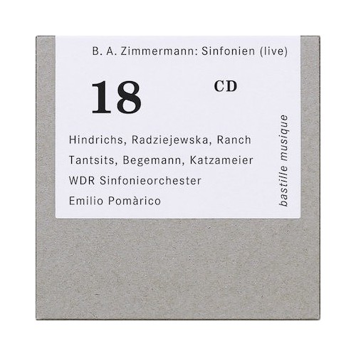 Bernd Alois Zimmermann / Sinfonien (live) // WDR Sinfonieorchester / Emilio Pomàrico