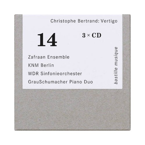 Christophe Bertrand / Vertigo // Zafraan Ensemble / KNM Berlin / WDR Sinfonieorchester / GrauSchumacher Piano Duo