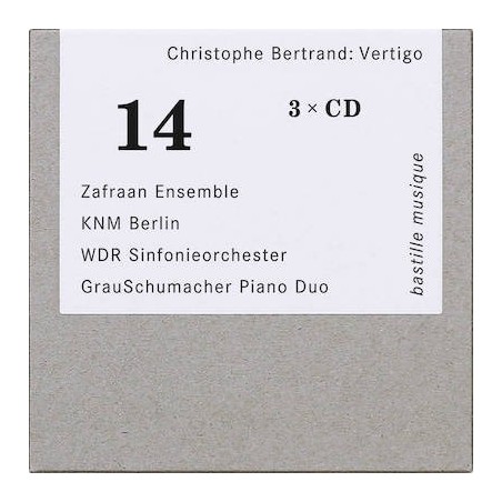 Christophe Bertrand / Vertigo // Zafraan Ensemble / KNM Berlin / WDR Sinfonieorchester / GrauSchumacher Piano Duo