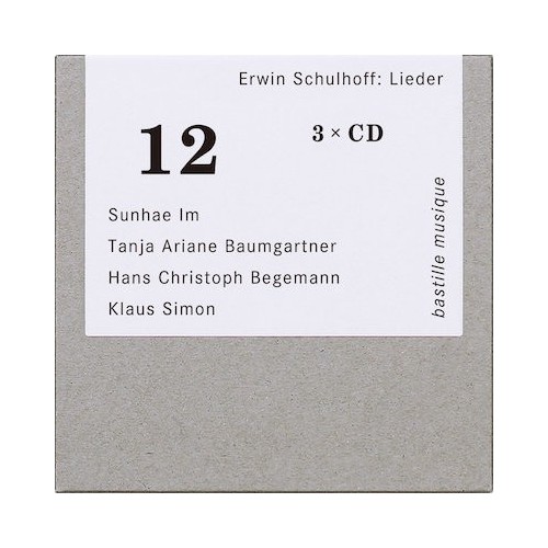 Erwin Schulhoff / Lieder (Complete) // Sunhae Im / Tanja Ariane Baumgartner / Hans Christoph Begemann / Klaus Simon